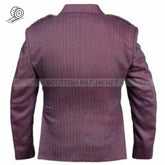 Argyll Jacket Made Of Maroon Pure Wool With A Waistcoat And Vest Tweed Kilt Jackets